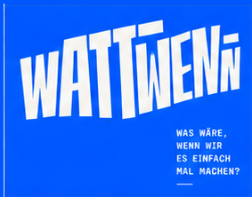 wattwenn Gestaltungselement in Blau